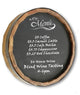 1000 Oaks Barrel Co. Menu Sign