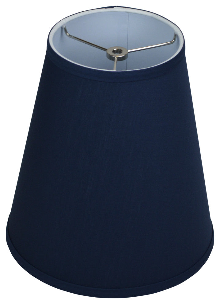 Fenchel Shades 6"x10"x11" Spider Attachment Empire Lamp Shade, Linen Navy