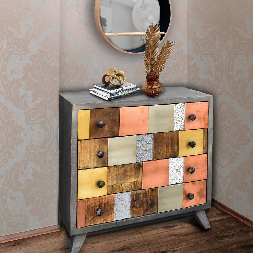 Lifestyle image showing the chest in a room setting with decor.