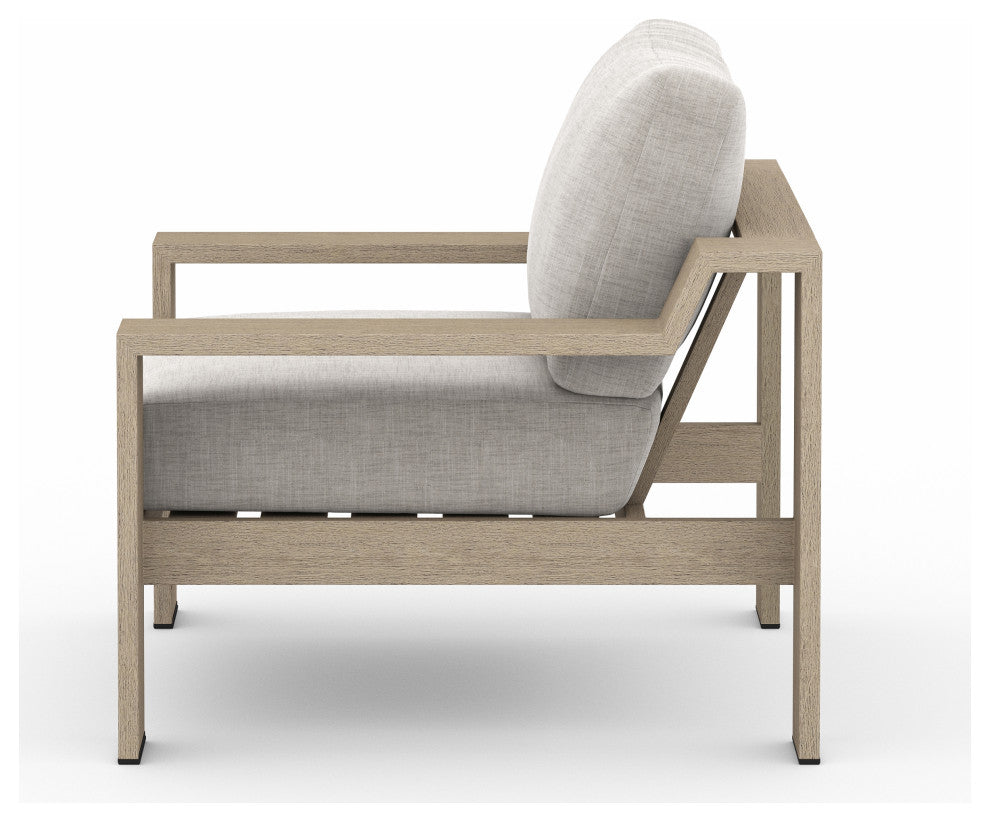 Monterey Outdoor Chair-Brown/Stone Grey