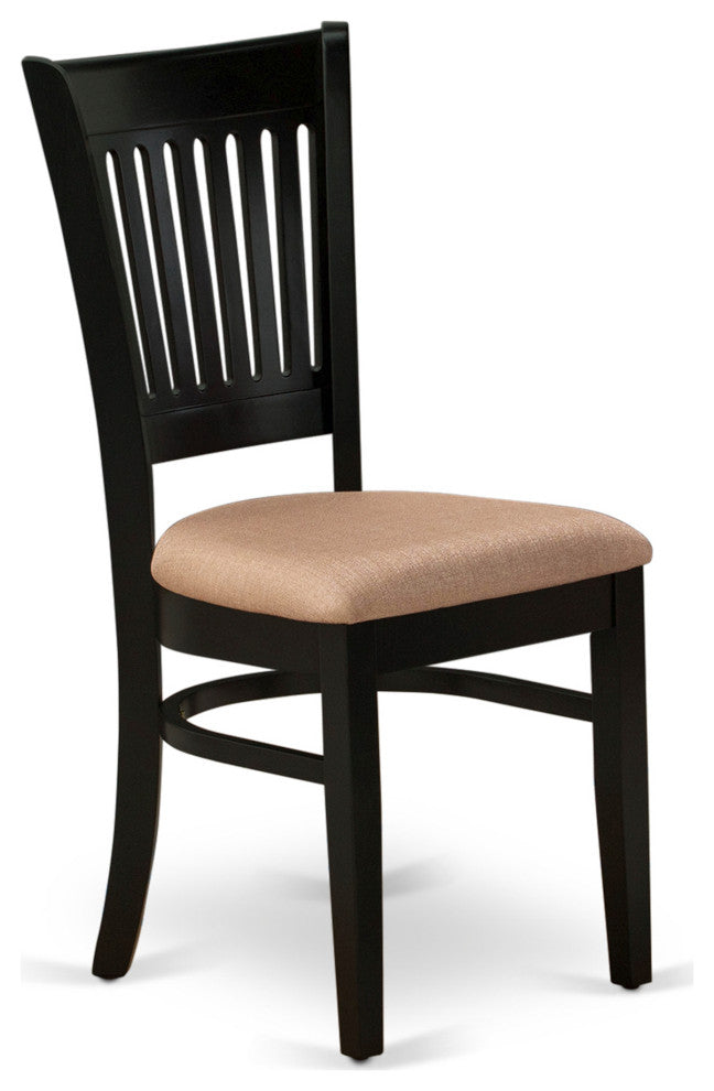 3-Pc Dining Table Set 2 Dining Chairs, Butterfly Leaf Dining Table, Black