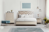 Silverlake Village Eastern King Panel Bed, Washed Oak