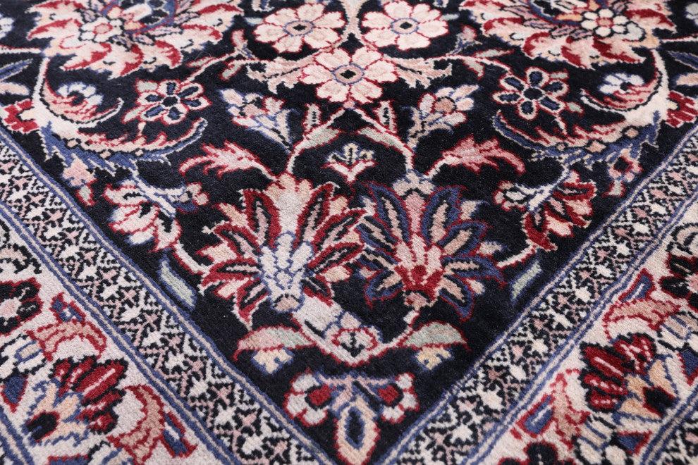 10' 0" X 13' 7" Fine Persian Kashan Hand-Knotted Wool Rug Q11381