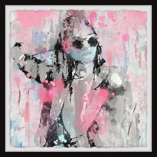 "Party Sleep Repeat" Framed Painting Print, 18"x18"