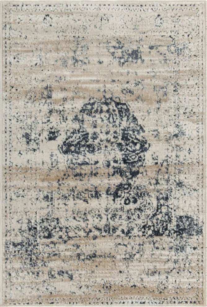 Transitional Cottage 2'2"x3' Rectangle Caramel Area Rug