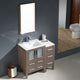 Torino 36" Gray Oak Modern Bathroom Vanity With Side Cabinet, FFT1030CH