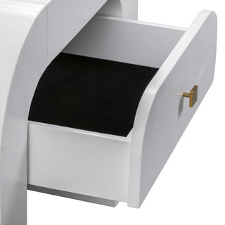 Hump White Nightstand - White