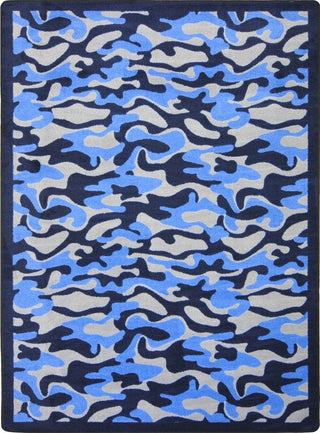 Kaleidoscope Rug, Funky Camo, 3'10"x5'4", Blue