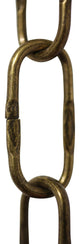 RCH Hardware Steel Spanish Chandelier Chain, 2 Sizes, 10', Antique Brass, U25