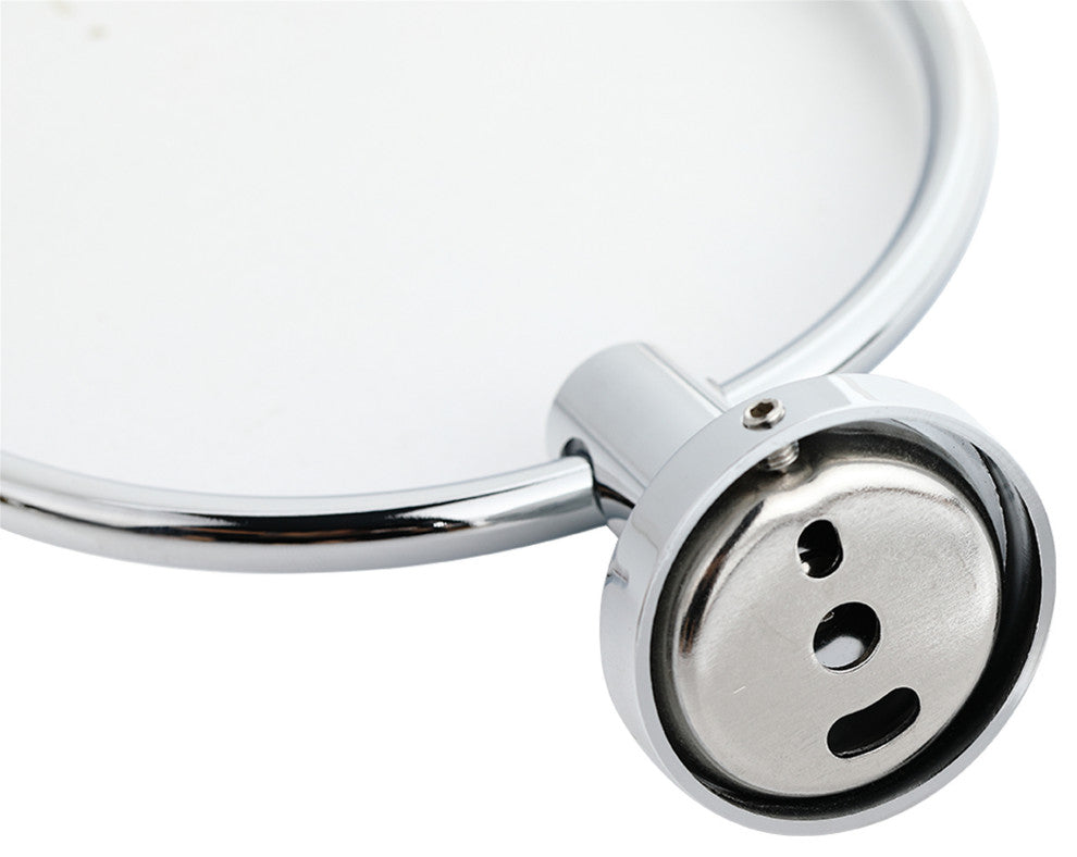 Elizabeth Wall Mounted Towel Ring in Chrome (Set of 2)