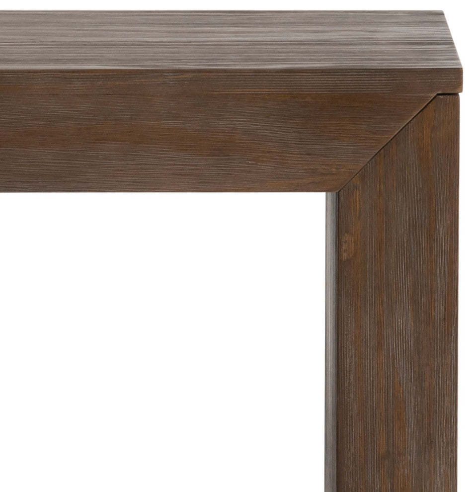 Plank+Beam Modern Solid Wood Dining Table Set with 2 Benches