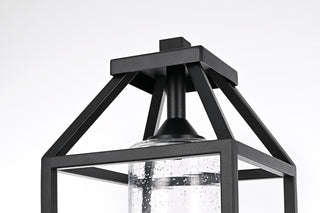 Home Living 21" Outdoor Post light, Black