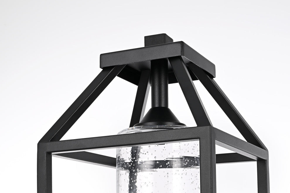 Home Living 21" Outdoor Post light, Black