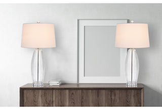 Raisio 30" Height Clear Glass Table Lamp