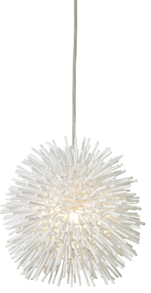 Varaluz Urchin 1-Lt Uber Mini Pendant - White