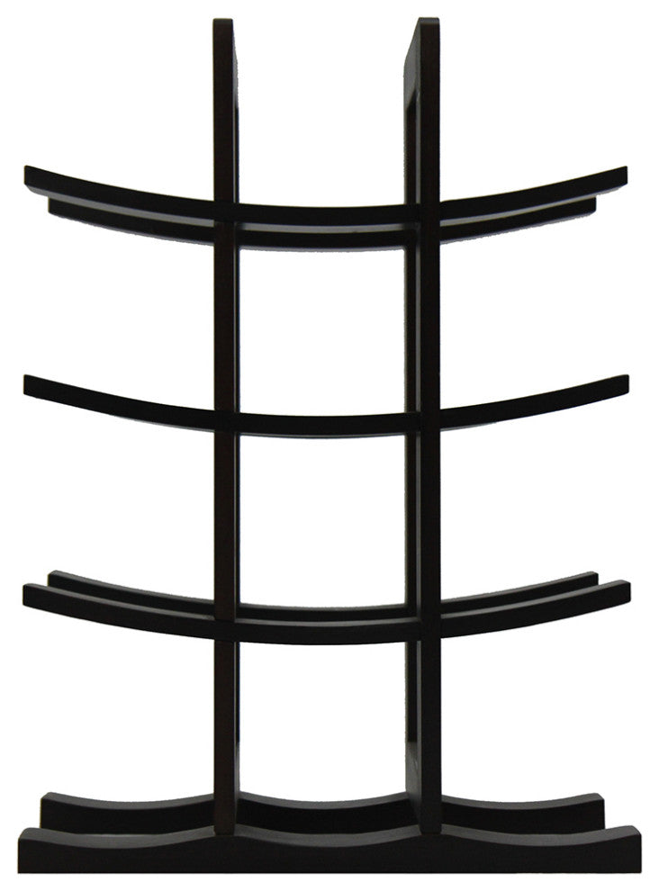 12-Bottle Bamboo Wine Rack, Dark Espresso