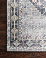 Loloi II Skye Area Rug, Charcoal/Multi, 2'6"x10'0"