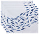 18"x14" Escuela, Animal Print Placemat, Blue, Set of 4