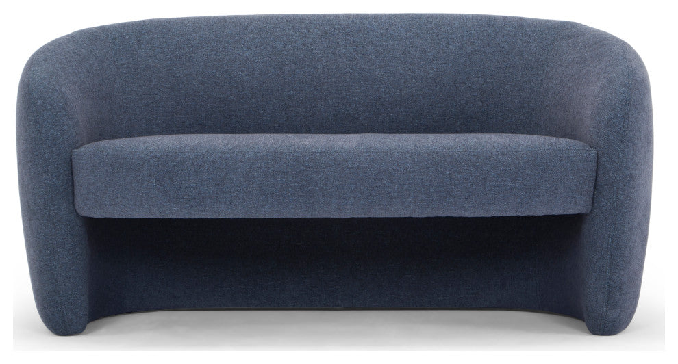 Metro Blythe Settee, Dust Blue Upholstery