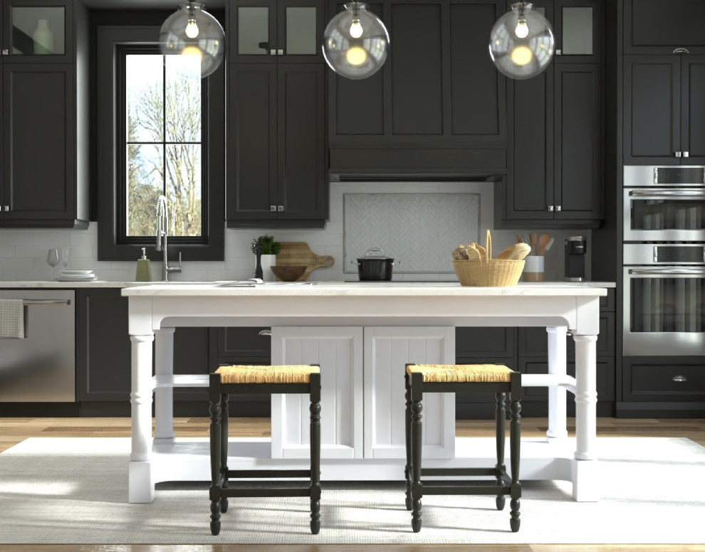 Thomasville Rta 24" Counter Stool, Antique Black