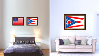 Ohio State State Flag Canvas Print, 27"x39"