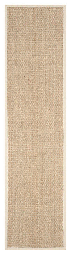 Safavieh Natural Fiber Nf114J Solid Color Rug, Natural/Ivory, 3'0"x3'0" Round