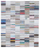 Rug N Carpet - Handmade Turkish 8' 2'' x 9' 9'' Unique Patchwork Kilim Rug