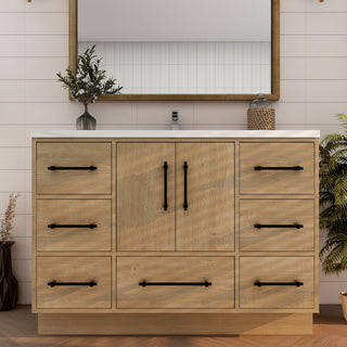 Victoria 48" Solid Wood Bath Vanity, Oak