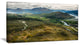 "Fields and Hills in New Zealand" Landscape Canvas Photo Print, 32"x16"
