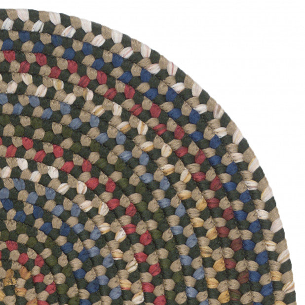 Colonial Mills Rug Wayland Runner Green Runner, Oval