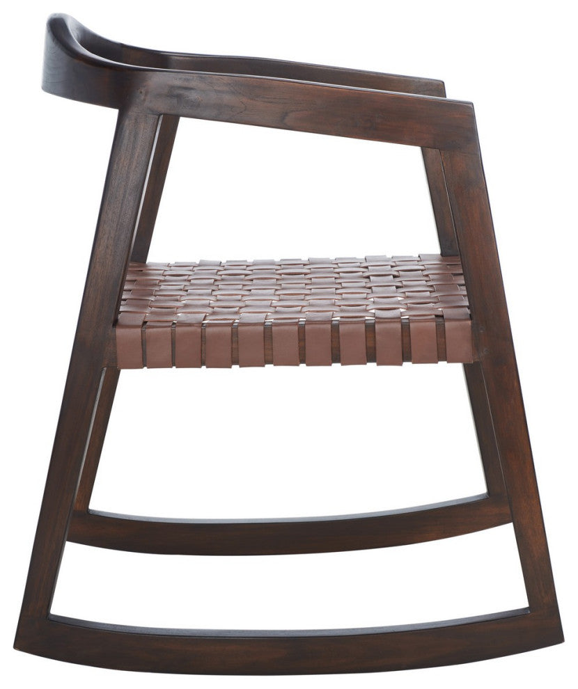 Safavieh Willa Rocking Dining Chair, Cognac/Walnut