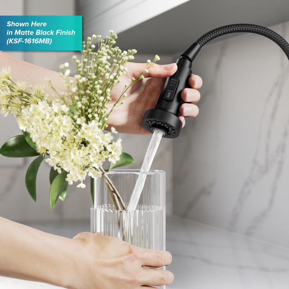 Bolden Sensor 2-Function Pull-Down 1-Handle Kitchen Faucet, Spot-Free St Steel