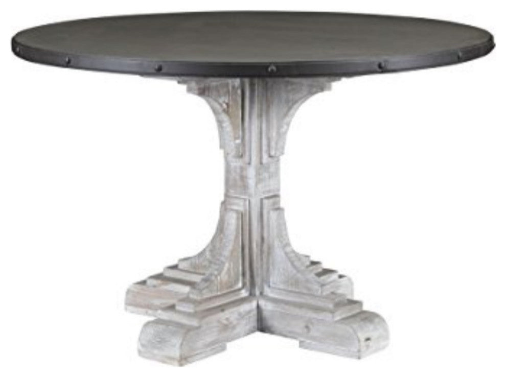 Serrano Round Table, White-Wash