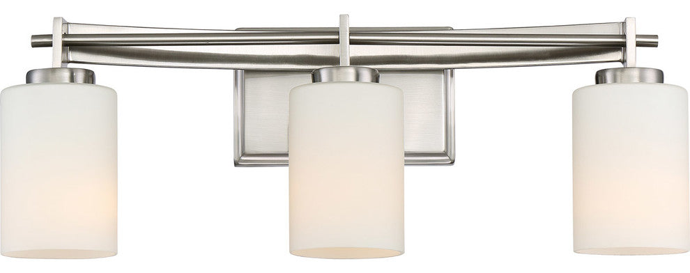 Quoizel TY8603BN Three Light Bath Fixture Taylor Brushed Nickel
