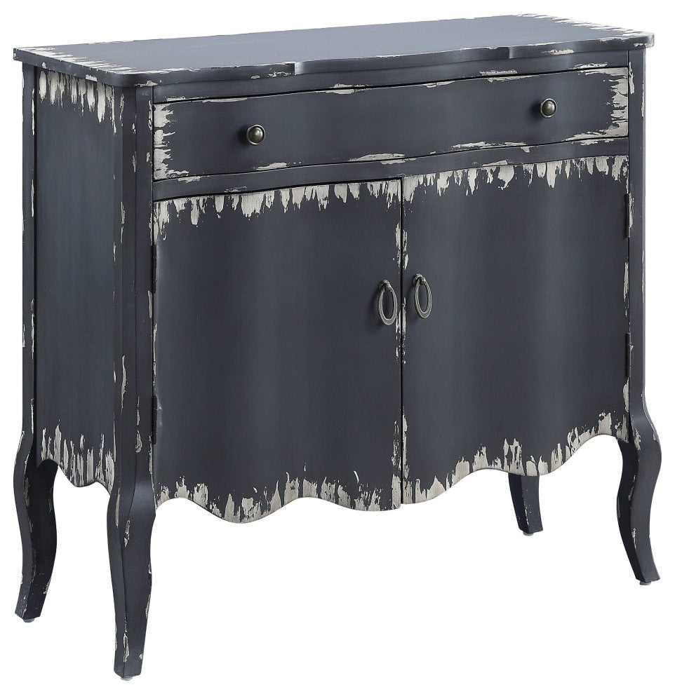 Deianira Console Table, Antique Gray Finish