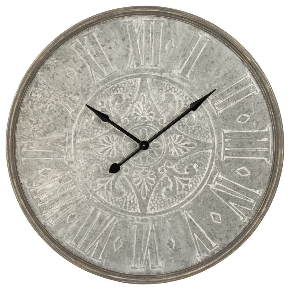 Wooden Frame Iron Clock