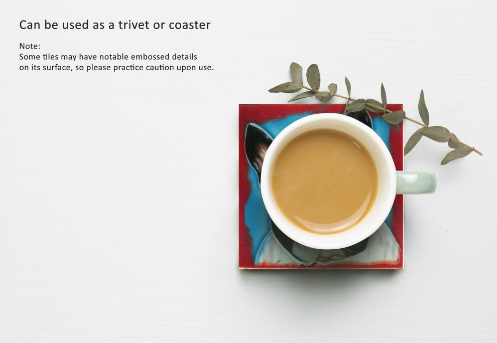 4x4" Boston Terrier Dog Art Tile Ceramic Drink Holder Coaster