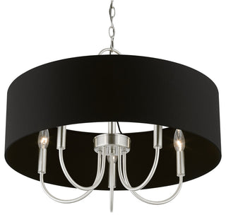 Livex Lighting 5 Light Brushed Nickel Pendant Chandelier