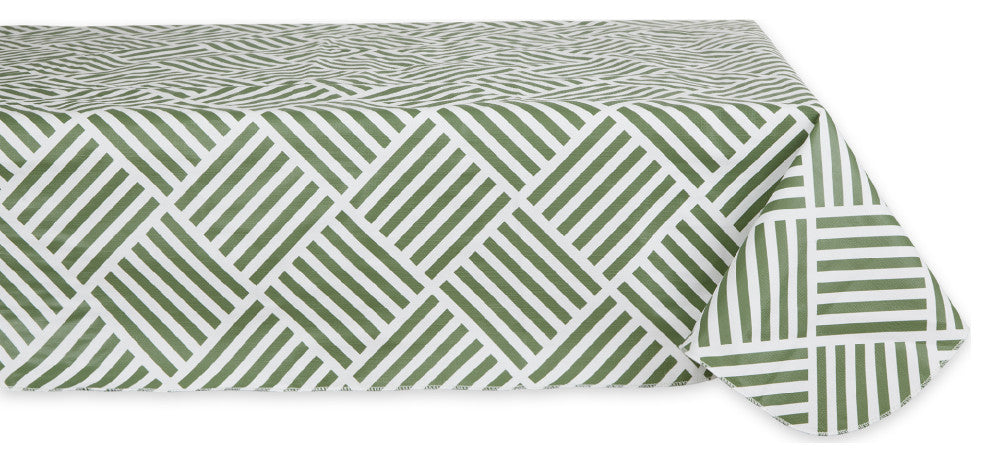 Artichoke Grid Vinyl Tablecloth 60x84
