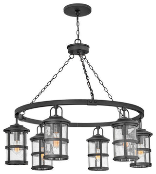 Hinkley Lighting 2689-LL Lakehouse 120v 6 Light 42"W Open Air - Black