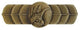 Left Horizontal Cockatoo Pull, Antique-Style Brass