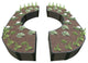 Weathered Wood 'Walk-Through Colosseum 14'x16'x22" Raised Garden Bed, 1"