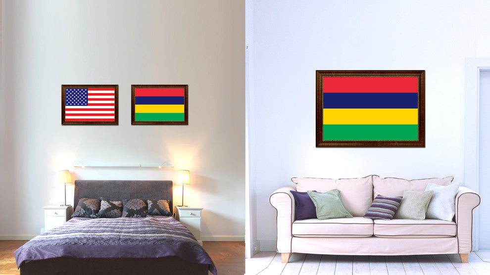 Mauritius Country Flag Canvas Print, 15"x21"