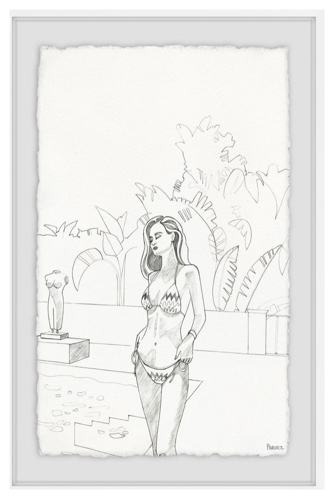 "Serene Getaway" Framed Painting Print, 30"x45"