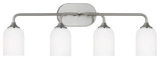 Generation Lighting GLV1024 Emile 4 Light 31"W Vanity Light - Brushed Steel