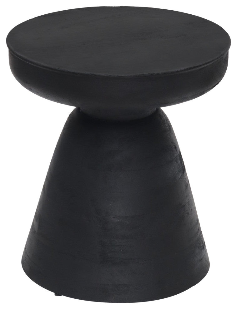 Sofa Side Table, Wood, Black, Living Lounge Cafe Room Hotel Lobby Hospitality