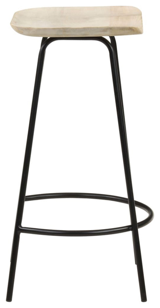 vidaXL Bar Stools 4 pcs Solid Mango Wood