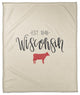 Wisconsin Established 50x60 Coral Fleece Blanket