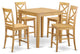5 Pc Counter Height Dining Set - Counter Height Table, 4 Counter Height Stool