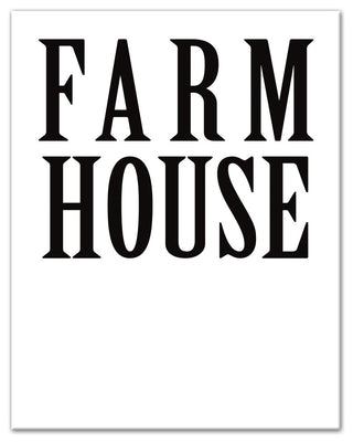 Farm House 11x14 Canvas Wall Art